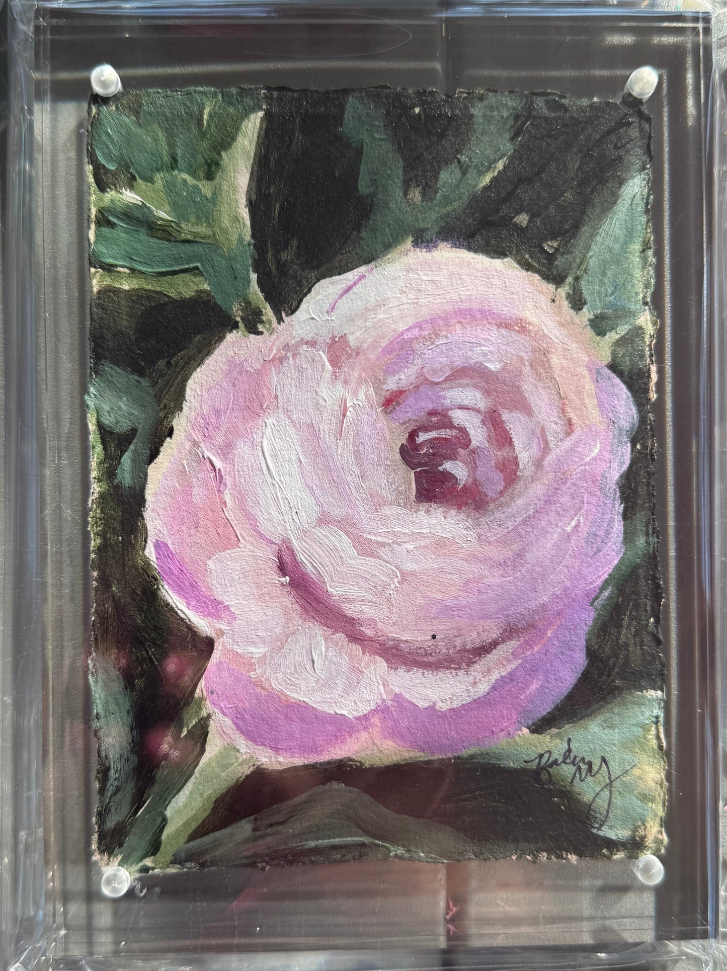 5 x 7 Framed Rose