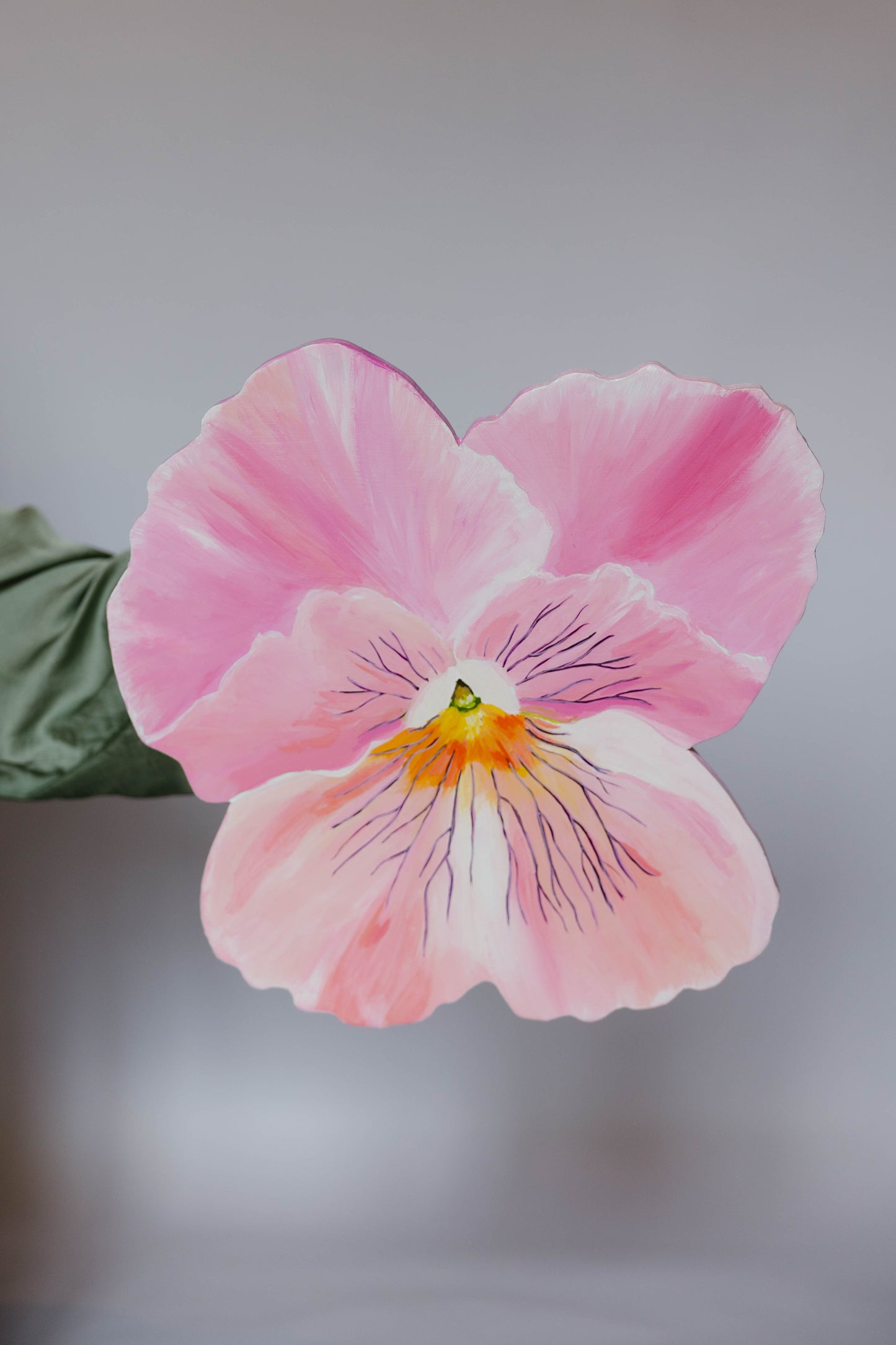 Pink Pansy- Wooden Cut Out