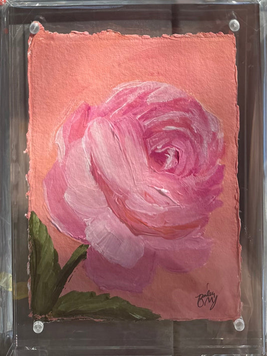 5 x 7 Framed Rose