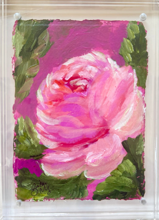 5 x 7 Framed Rose