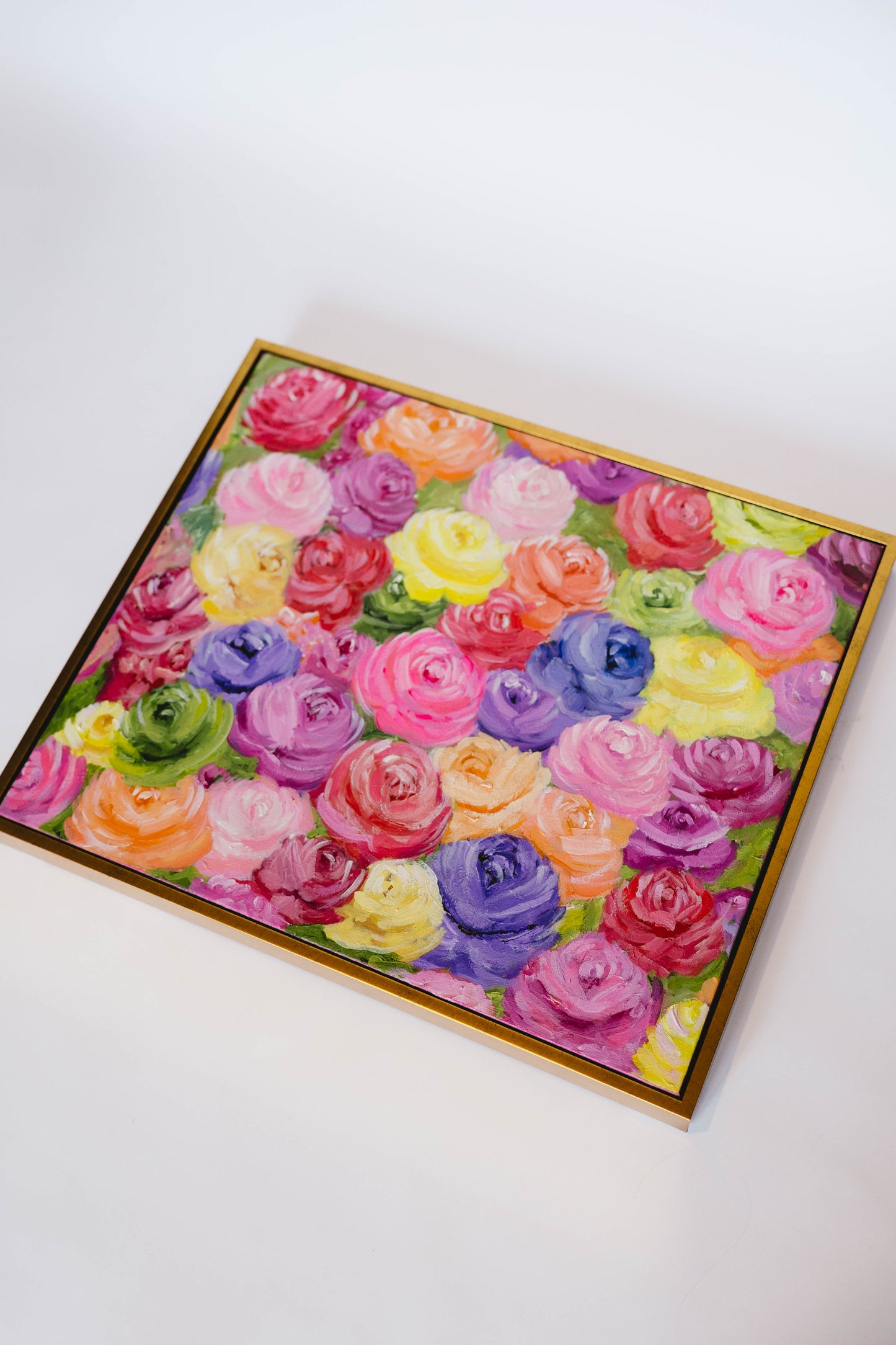 24 x 20 Framed  Kaleidoscope of Roses