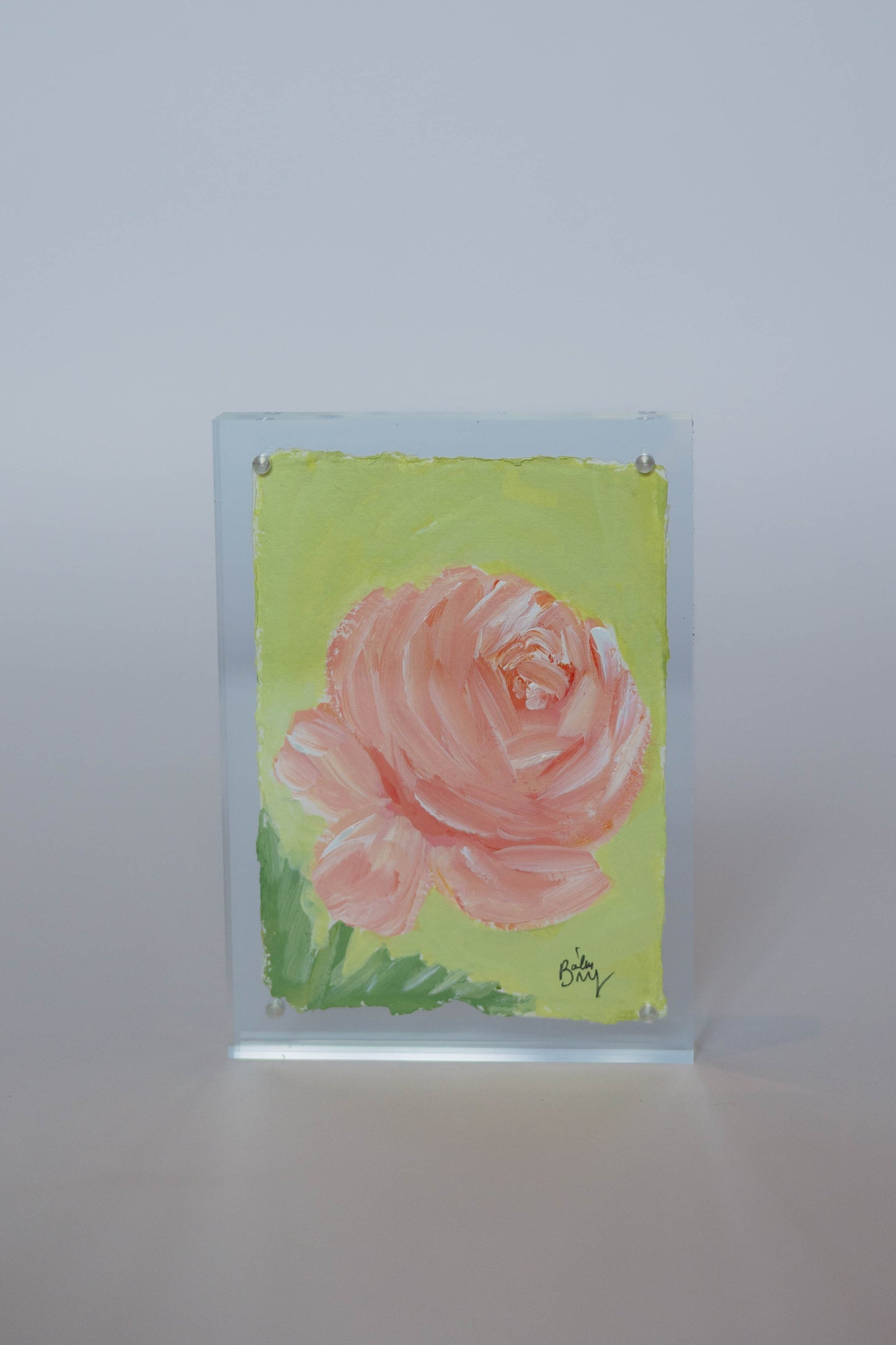 5 x 7 Framed Rose